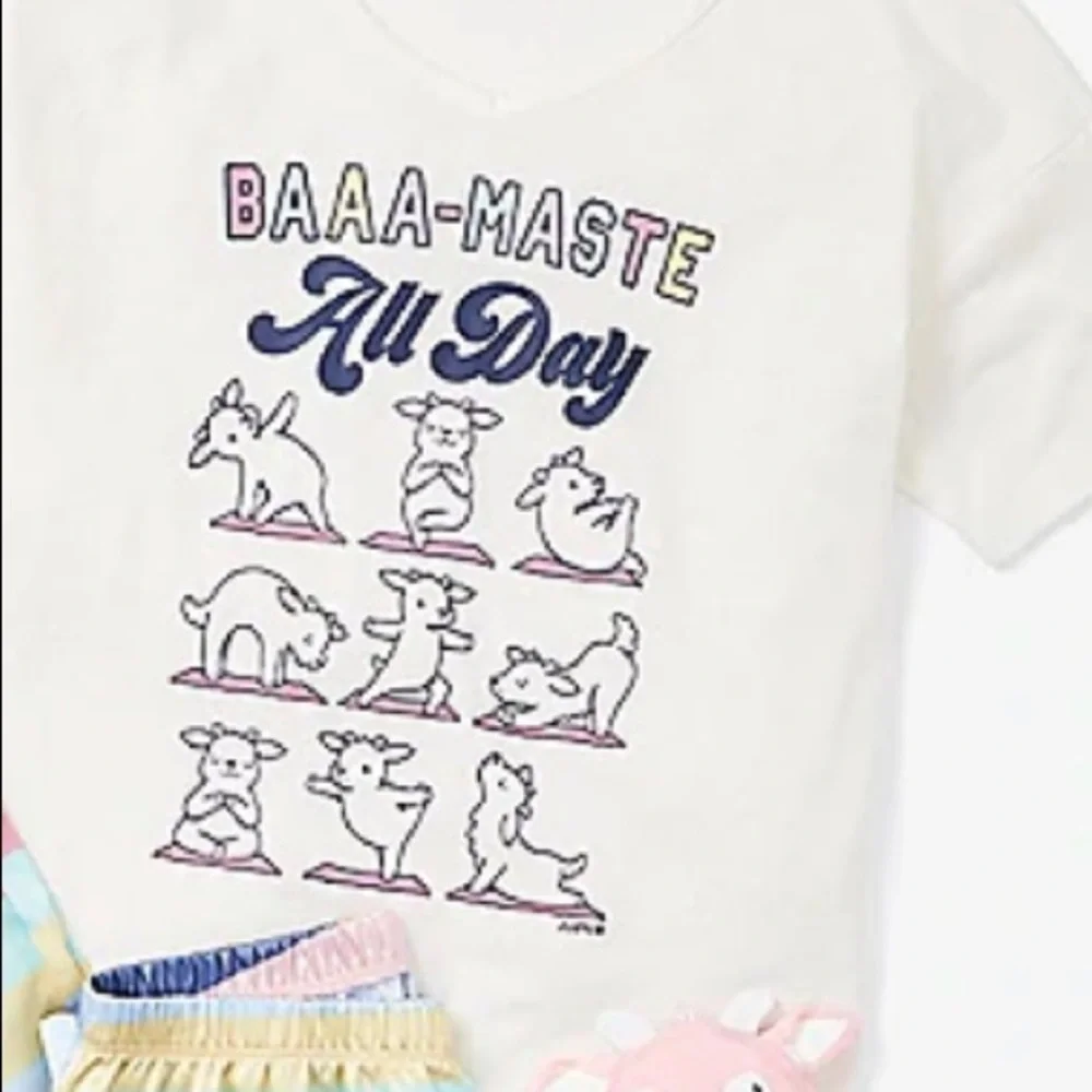 NWT justice girl baa-maste pajama 3 piece set & sizes “stuffie” pants shirt